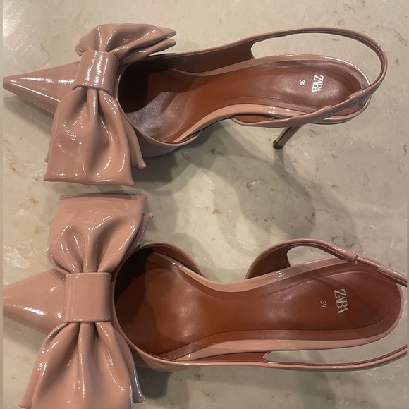 Zara- Slingback heels with bow - Picture 4 of 8